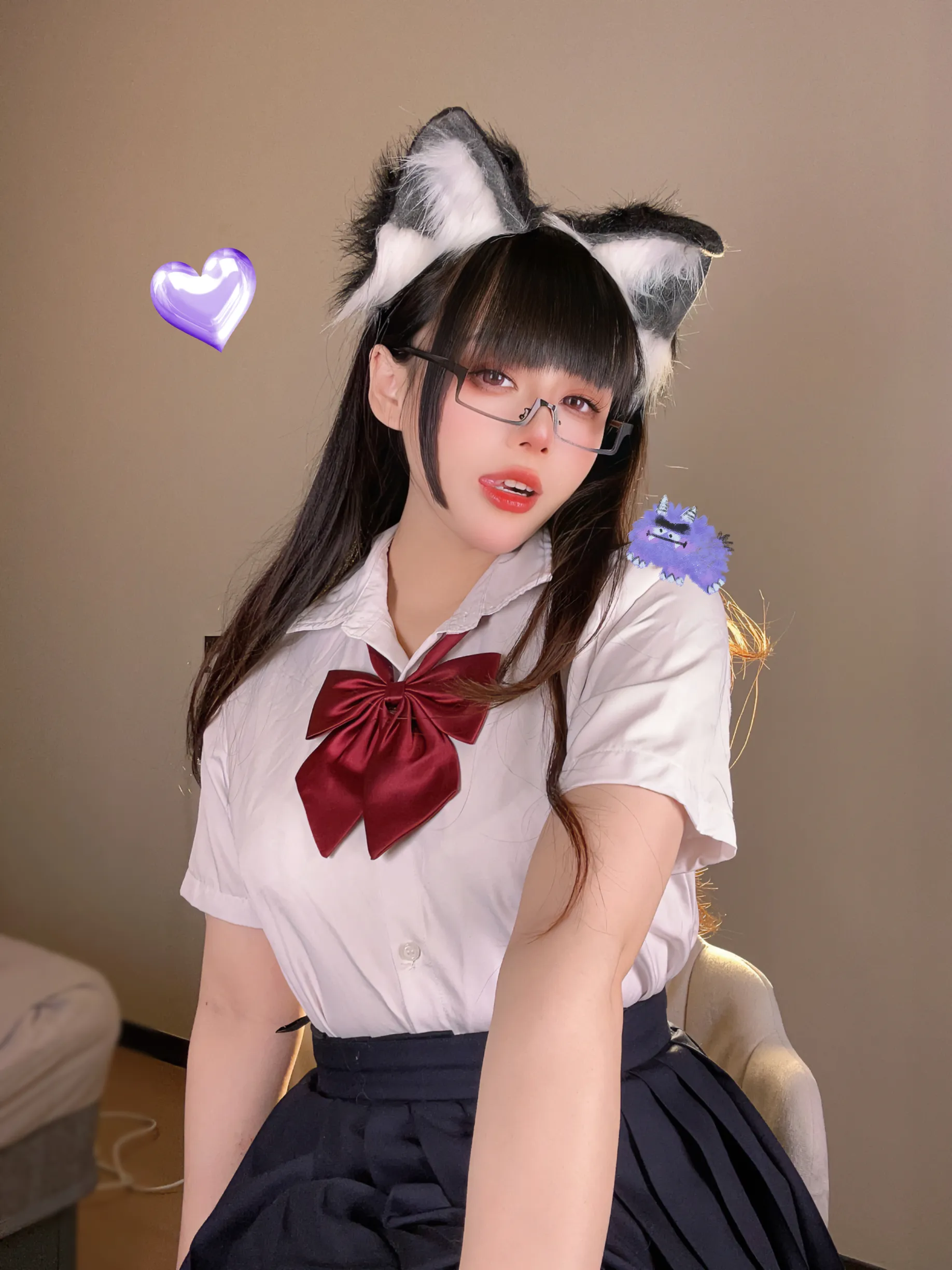 九言 (Jiu Yan) - Cat eared girl skirt 